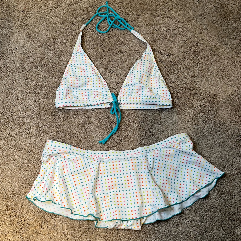 Colorful heart dot Bikini Set - Picture 2 of 7